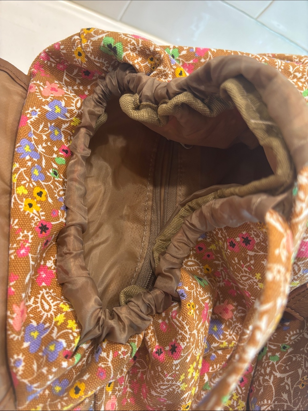 Candie’s Floral Multi-pocket Cargo Rucksack Backpack - Picture 9 of 9